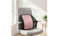 Ergonomic Support Cushion Breathable Back Support Cushion Soft Pillow with Straps Long-Lasting for Commuters