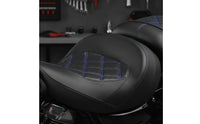 Motorcycle Seat Assembly Contoured Seat with Quilted Panels Contoured for   Motorcycles