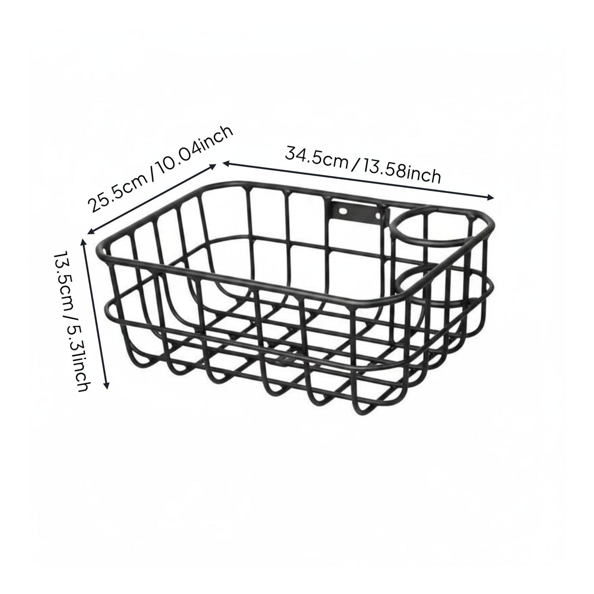 Front Bike Basket Cargo Net Aluminum Cycle Basket Large Capacity for Commuters