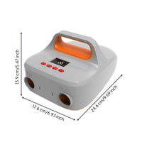 20 PSI 12V Air Pump Digital Display High Pressure Air Pump Multiple Nozzle Adapters Inflation Gear Auto Stop for Water Sports, Outdoor Trips