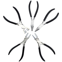 Eyeglass Repair Pliers Set with Nose Pad Screw Adjustment, Open Mouth, Bent Nose, Bridge and Temple Removal/Installation Tools