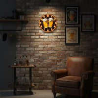 Beer Mug Wall Clock Silent Movement Beer Themed Clock Accurate Timekeeping