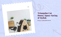 Triangular cat scratcher-bed combo