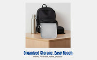 Medicine Storage Bag, Portable First Aid Pouch, Travel Emergency Organizer, Multi-Compartment, Oxford Cloth