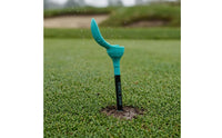 8 Pieces Anti-Slice Tee Black Shaft Golf Tee Printed Branding