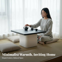 floor-mat-inspiredtheme Floor Desk Space-Saving Curved Leg Low Table Sturdy Construction