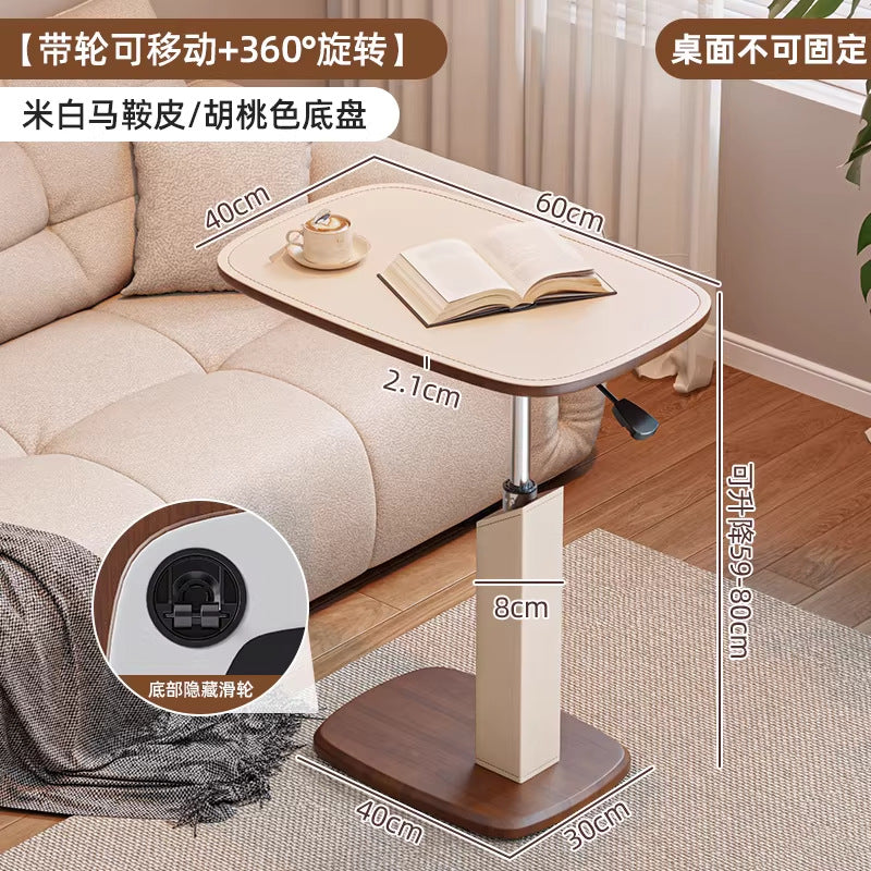 Cream White / Rotatable Walnut