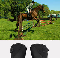 Leather Equestrian Leg Guards for Adults and Children