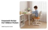 Ergonomic Design Adjustable Posture Chair Split spinerest children's Furniture Lockable casters Task Seat Flip-up Armrests for Students, Kids (growth years 4-12), Parents, Writing, schoolwork, Home Study, Bedroom