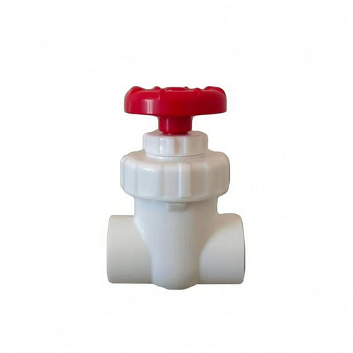 Aquarium Gate Valve Red Handwheel PVC Gate Valve