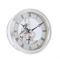 Round Clock Insert Metal-Look Bezel Clock Face Insert for Home Decor