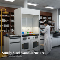 Research Workbench Solvent and Alkali Resistant Scientific Lab Table Anti Steel Research Workstation for Scientists, Students, Testing Facility