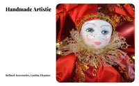 Italian Amor Doll Representative Meaning Movable Joint Porcelain Doll Porcelain Clown Figurine Handmade Hand-Painted Face
