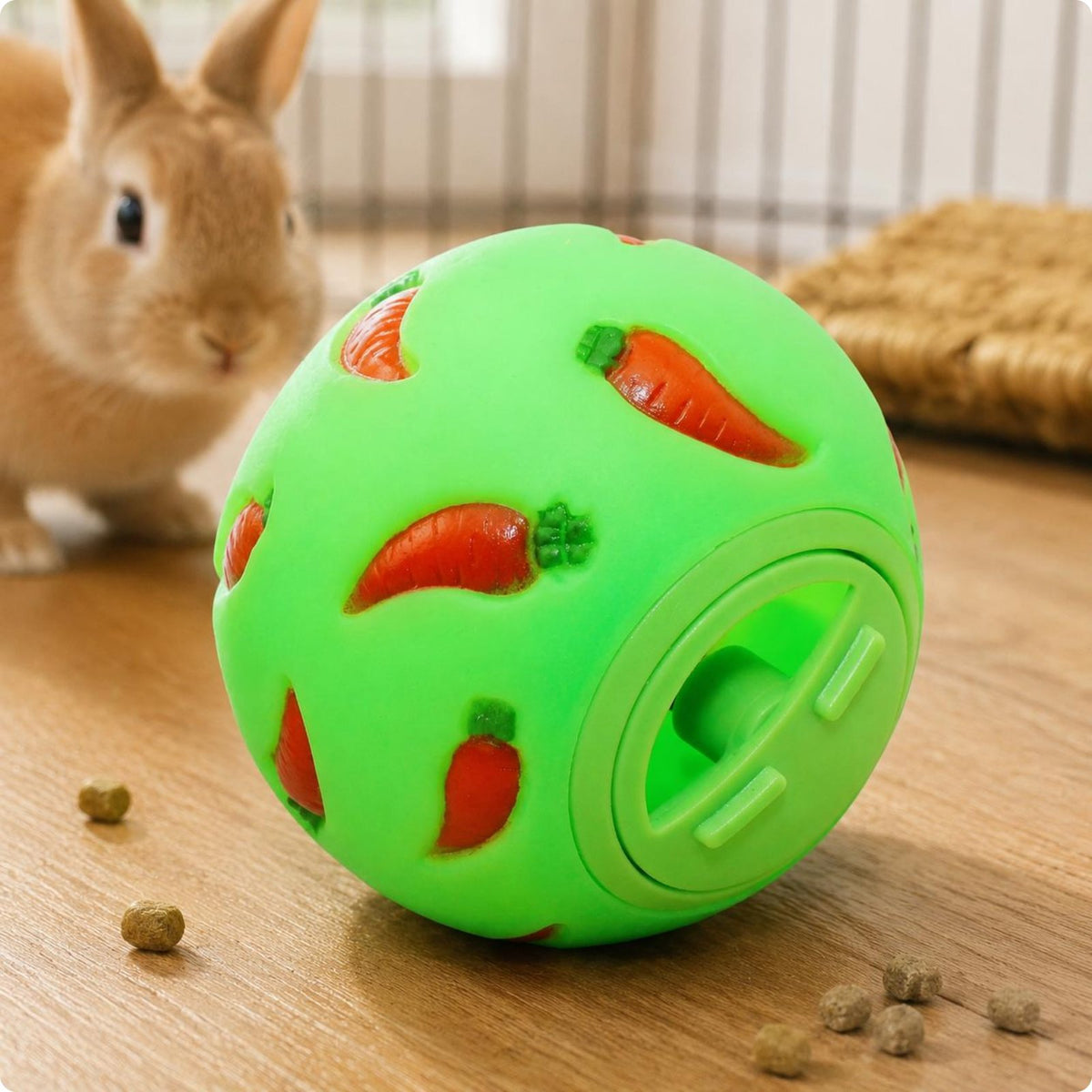 Rabbit Feeder Ball Mental Stimulation Rabbit Treat Ball Boredom Reliever