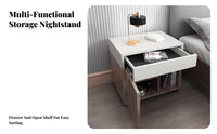 Nightstand with Drawers space-saving Size Single-Drawer End Table for Small Spaces