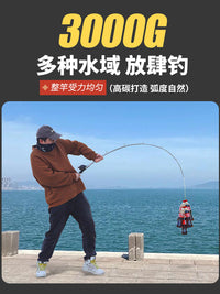 新款短节伸缩路亚竿全套装碳素超轻远投路滑竿迷你便携小海竿抛竿