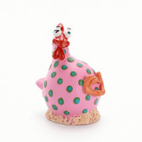 Chicken Figurine with Base Glossy Chicken Figurine Resin for Collectors