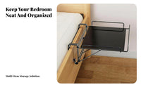 Foldable Bed Frame Shelf toolno-cost installation clamp-on Bed organizer Space-Saving