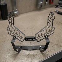 Metal Headlight Grille Guard Rigid Headlight Guard with Mounting Bracket Safeguarding Rugged for Motorcyclists