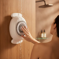 Waterproof Wall-Mounted Shower Brush Compact Handshandshands-off Body Washer Washer Easy to Install Wall-Mounted Back Scrubber Long-Lasting for Bathroom