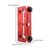 Adjustable Mortise Jig Precision Hinge Routing Jig with Router Bit Heavy Duty Door Hinge Router Template for Carpenters