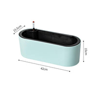 Plant Pots and Planters Outdoor for Garden, Floor Standing Flower Pots with Legs, Rectangular Planters for Balcony, 42.5*15cm Potato Planter
