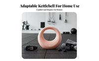 Soft Kettlebell Non-Slip Grip 4kg Kettlebell Ergonomic Handle Donut Weight for Women, Beginners, Home Gym, Workout