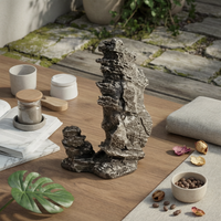 Mini Rockery Irregular Shape Stone Mountain Model Layered Texture for Sand Table
