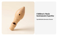 Natural Wood Wooden Bird Whistle Smooth Finish Bird-Call Whistle Small Sound Opening Handheld Wind Instrument Oral for General Play