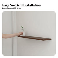 Fan-Shaped Corner Shelf adaptable surface-mounted Decor Sturdy Construction for Entryway