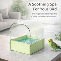 Bird Bath Box Hooks, Transparent Bird Bath for Budgies, Tub Pet Bird Bath, Pet Bird Bath Box, Small  - Image 4