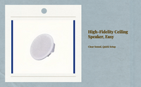 Flush mount ceiling speaker for surround sound