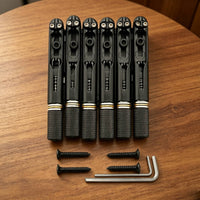 Six-String Neckless Electric Guitar Bridge Easy Install Neckless Electric Guitar Bridge Heavy Duty for Guitarists