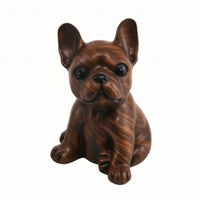 Dog Figurine Glossy Decorative Canine Sculpture Tabletop Home Decor for Entryway