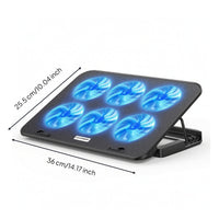 Laptop Cooling Stand with Fans Adjustable Laptop Cooling Stand Stable Notebook Riser for Esports Participants, Desk