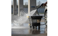 Wheeled Portable Car Washer with Wheels IPX5 Waterproof Car Wash Machine with Water Tank Compact Pressure Washer with Tank Mini for Driveway