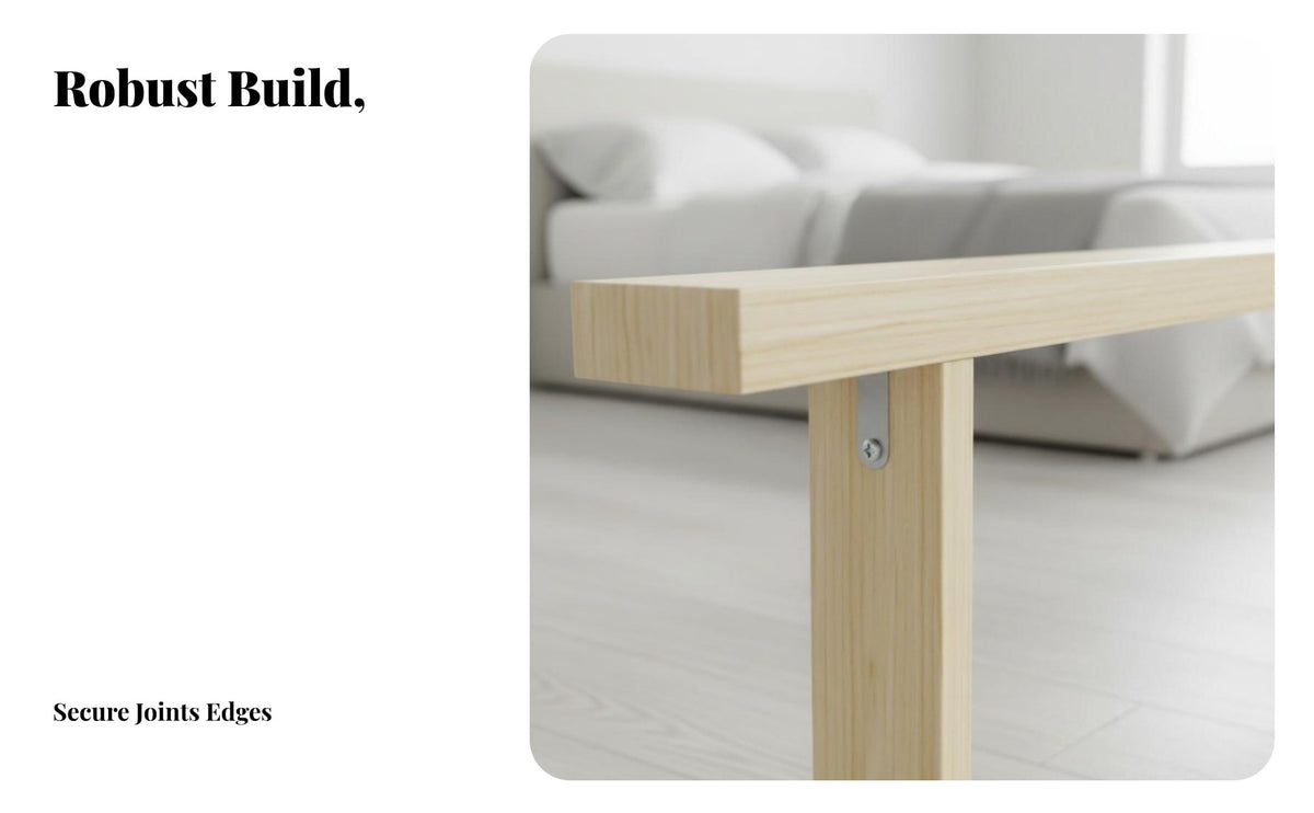 Bedside Brace Board Prevents Lost Items Headboard Space Filler Stable Design Bed Lengthener for Partners, Residents, Guest Room