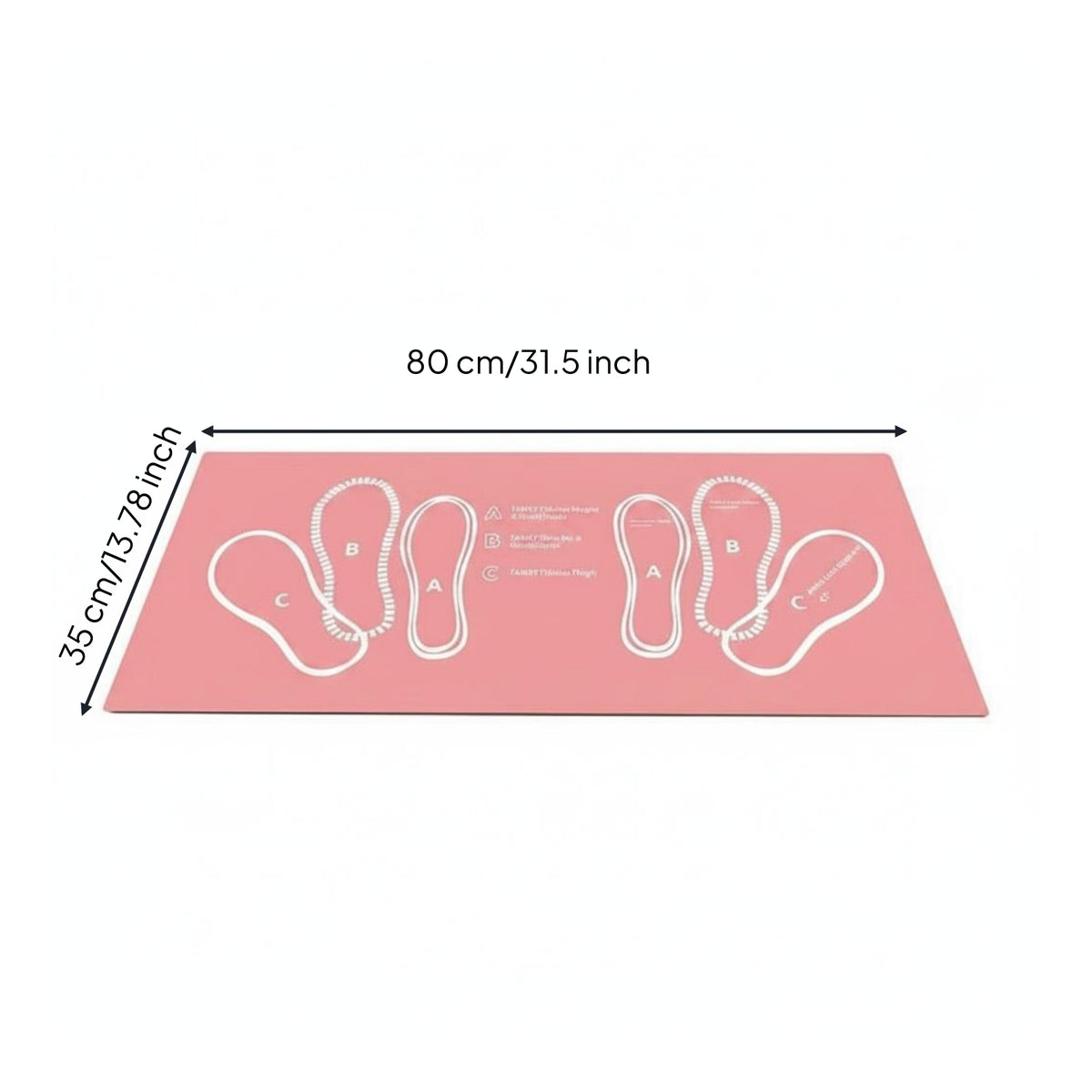 Squat Stance Mat Rubber Backing Fitness Gear Low-Height