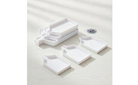 3 Pieces Nested Diamond Painting Drill Tray Stackable Bead Sorting Tray with Spout Ribbed for Crafters