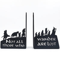 Metal Bookends, Tree of Life Design, Black