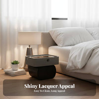 Smart Nightstand with Charger and Light Multiple Storage choices for Homeowners