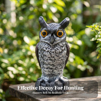 Standing Owl Statue Simulated Long-Eared Owl Ornament Realistic Design