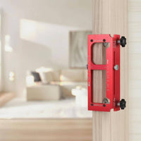 Door Hinge Install Jig Aluminum Alloy Adjustable Mortise Jig Accurate Alignment