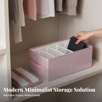 foldable Bin with transparent panel Scented Sachet Included Wardrobe Organizer