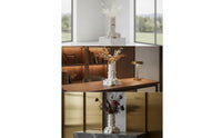 Column Vase Embossed Pedestal Vase Architectural for Living Room, Showroom