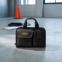 Portable Tool Bag Contrast Stitching Hardware Tote Reinforced