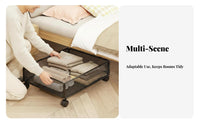 Under-Bed Rolling container With casters Wheeled Storage container Large Capacity for Adults