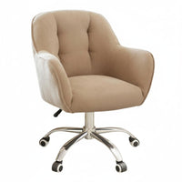 Upholstered Rolling Chair Height Adjustable Office Furniture 360-Degree rotate