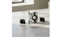 Black Drum Rack Pipe Clamp Versatile Drum Rack Clamp with Sleeves Adjustable Hardware Reliable for Drummers, Stage Technicians, Rehearsal Studios