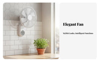Wireless Control Wall Fan Quiet Performance Wall-Mounted Fan Air Circulator Space Saving Home Appliance Multi-Speed Settings